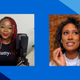 Slutty Vegan founder Pinky Cole, left, and Built to Last host Elaine Welteroth.
